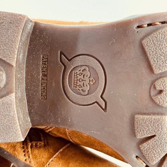 Born Tori Leather Bootie Size 9  Brown Side Zip Block Heel Straps Western - Picture 13 of 15